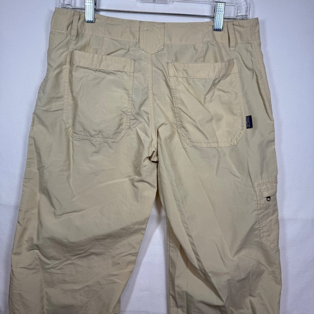 Patagonia Women's Sz 4 Khaki Tan Polyamide Hiking Cargo Pants Straight Leg 11477 - Picture 9 of 10